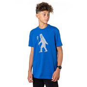 Guys Lacrosse Short Sleeve T-Shirt - Yeti (Walking)