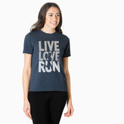 Running Short Sleeve T-Shirt - Live Love Run Silhouette