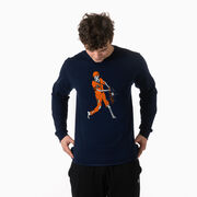 Baseball T-Shirt Long Sleeve - Home Run Zombie