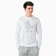 Hockey Long Sleeve Performance Tee - Yeti