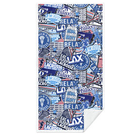 Guys Lacrosse Premium Beach Towel - Lacrosse Life