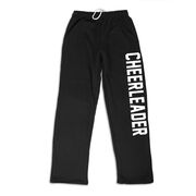Cheerleading Fleece Sweatpants - Varsity Cheerleader [Black/Youth X-Large] - SS