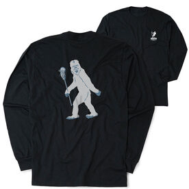 Guys Lacrosse Tshirt Long Sleeve - Yeti (Back Design)