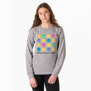 Softball Tshirt Long Sleeve - Softball Makes Me Happy