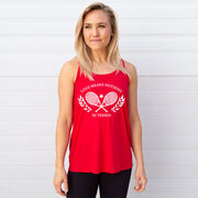 Tennis Flowy Racerback Tank Top - Love Means Nothing In Tennis