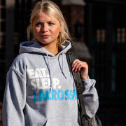 Lacrosse Hooded Sweatshirt - Eat. Sleep. Lacrosse.