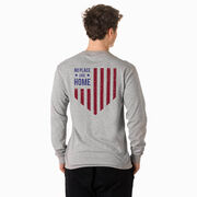 Baseball Tshirt Long Sleeve - No Place Like Home (Back Design)
