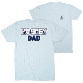Hockey Short Sleeve T-Shirt - Hockey Dad Life (Back Design) 