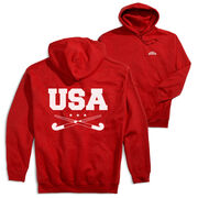 Field Hockey Hooded Sweatshirt - USA Field Hockey (Back Design)
