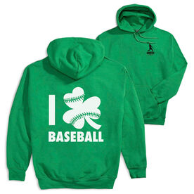 Baseball Hooded Sweatshirt - Shamrock Baseball (Back Design)