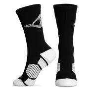 Soccer Woven Mid-Calf Socks - Soccer Player