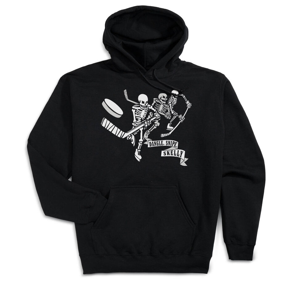Hockey Hooded Sweatshirt - Dangle Snipe Skelly - Personalization Image