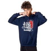 Hockey Hooded Sweatshirt - Lace 'Em Up And Light The Lamp