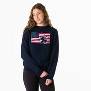 Hockey Crewneck Sweatshirt - Patriotic Hockey