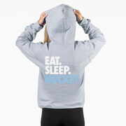 Hockey Hooded Sweatshirt - Eat. Sleep. Hockey (Back Design)