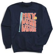 Softball Crewneck Sweatshirt - Hey Batter Batter