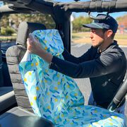 Pickleball Moisture-Wicking Towel Car Seat Cover - Rally