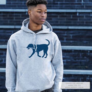 Hockey Hooded Sweatshirt - Rocky The Hockey Dog