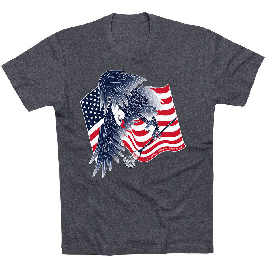 Guys Lacrosse Short Sleeve T-Shirt - Lacrosse Eagle