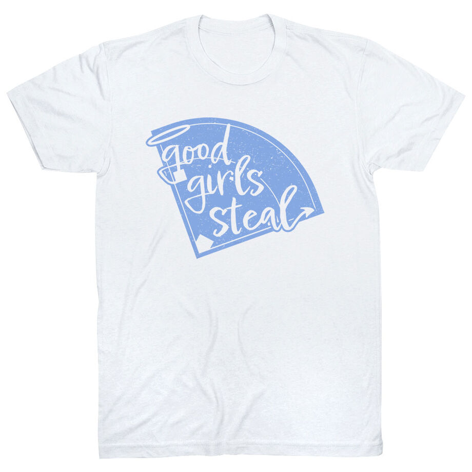 Softball Short Sleeve T-Shirt - Good Girls Steal