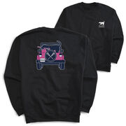 Girls Lacrosse Crewneck Sweatshirt - Lax Cruiser (Back Design)