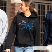 Hockey Hooded Sweatshirt - Christmas Dog