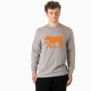 Basketball Tshirt Long Sleeve - Baxter The Basketball Dog