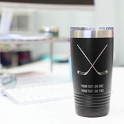 Hockey 20 oz. Double Insulated Tumbler - Crossed Sticks Icon