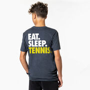 Tennis Short Sleeve T-Shirt - Eat. Sleep. Tennis. (Back Design)