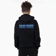 Swimming Hooded Sweatshirt - Make Waves (Back Design)