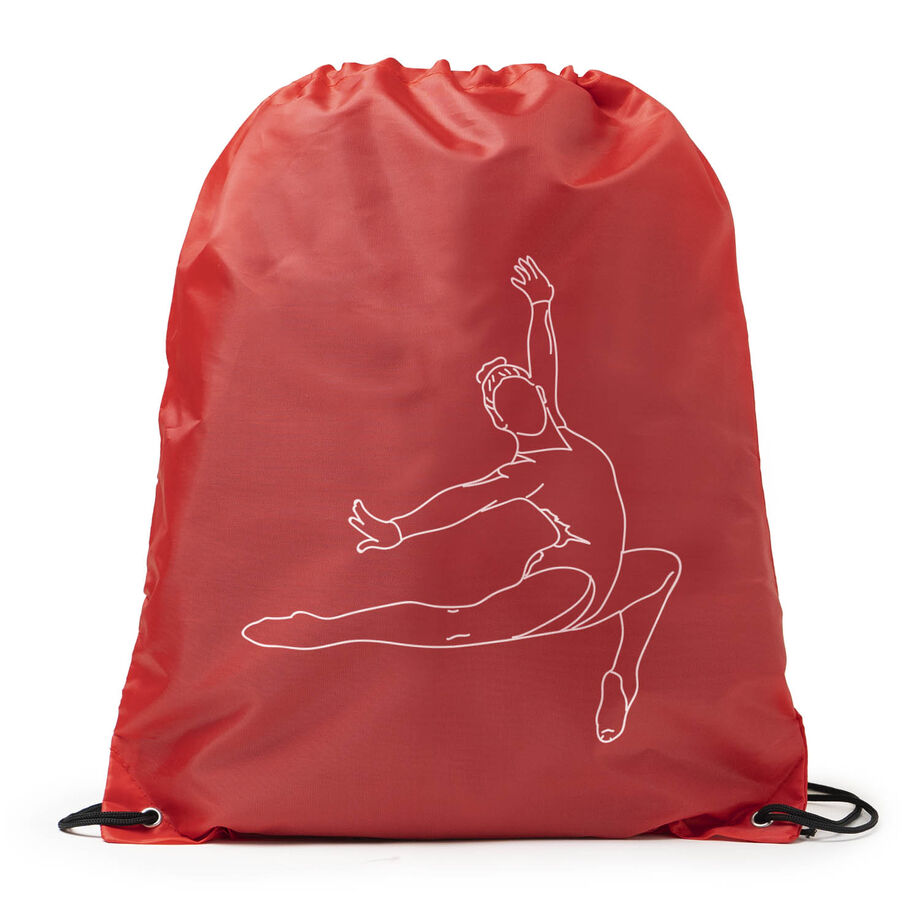 Gymnastics Sport Pack Cinch Sack - Gymnast Sketch