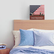 Baseball Canvas Wall Art - Patriotic Baseball