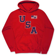 Hockey Hooded Sweatshirt - Hockey USA Gold