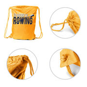 I'd Rather Be Rowing Drawstring Backpack
