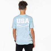 Guys Lacrosse Short Sleeve T-Shirt - USA Lacrosse (Back Design)