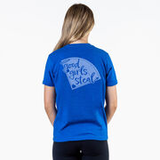 Softball Short Sleeve T-Shirt - Good Girls Steal (Back Design)