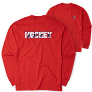 Hockey Tshirt Long Sleeve - Hockey Life (Back Design)
