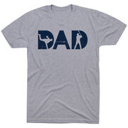 Baseball T-Shirt Short Sleeve - Baseball Dad Silhouette