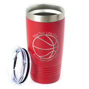 Basketball 20 oz. Double Insulated Tumbler - Icon