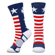 Soccer Woven Mid-Calf Socks - Patriotic