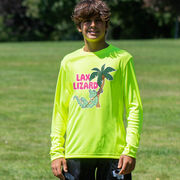 Guys Lacrosse Long Sleeve Performance Tee - Lax Lizard