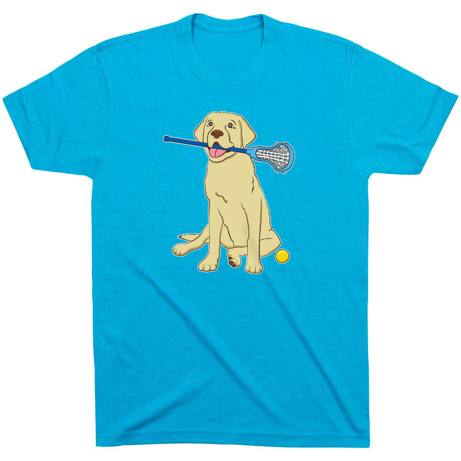 Girls Lacrosse Short Sleeve T-Shirt - Chase The Lax Dog