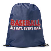 Baseball Drawstring Backpack - Baseball All Day Everyday