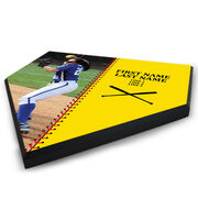 Softball Home Plate Plaque - Player Photo Stitch