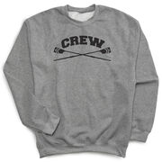 Rowing Crewneck Sweatshirt - Crew Crossed Oars Banner