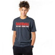 Baseball Short Sleeve T-Shirt - Baseball All Day Everyday