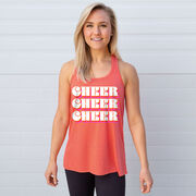 Cheerleading Flowy Racerback Tank Top - Retro Cheer