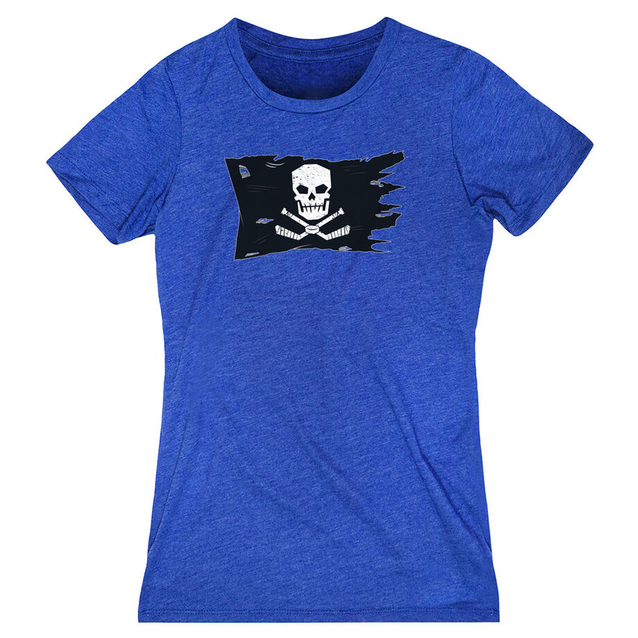 Hockey Women's Everyday Tee - Hockey Pirate Flag