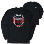 Wrestling Tshirt Long Sleeve - Unleash The Beast (Back Design)