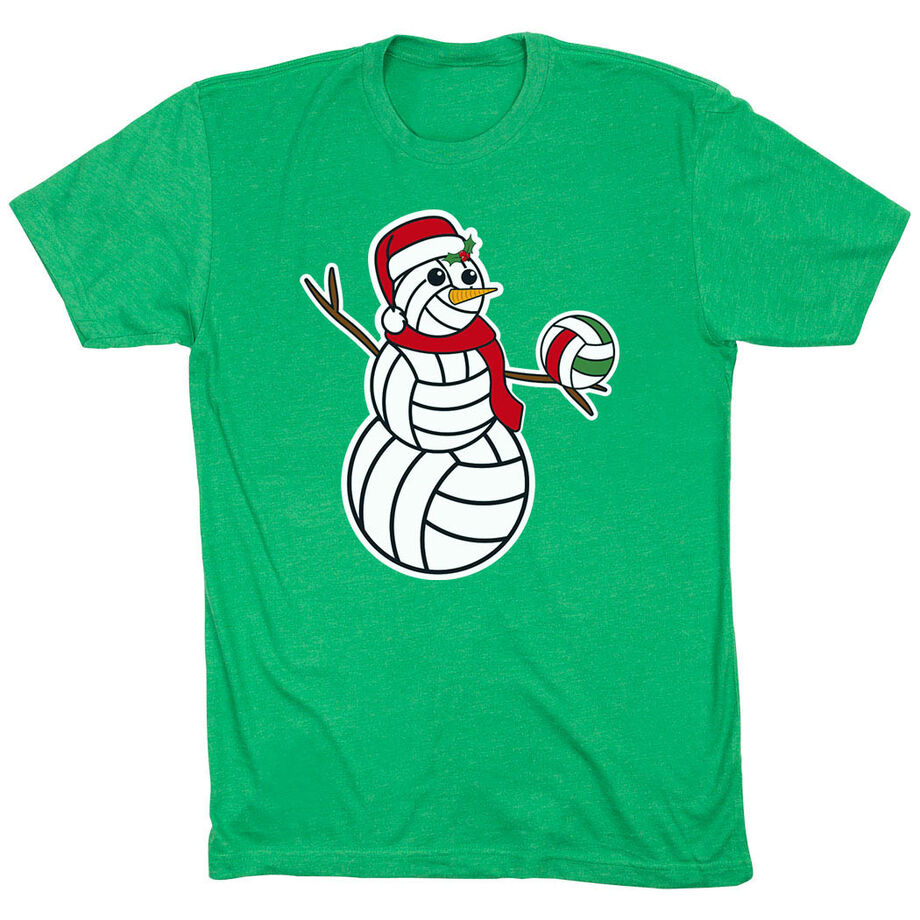 Volleyball Short Sleeve T-Shirt - Serving Holiday Cheer